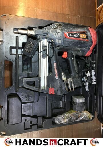 MAX　GS-725C　ガスネイラ　中古品　バッテリー16V1.5Ah一個/充電器/サングラス付　【ハンズクラフト宜野湾店】