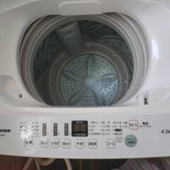 HISENSE 洗濯機 4.5kg　中古品