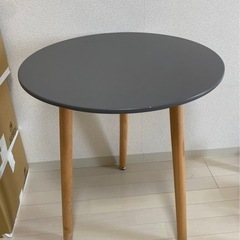 テーブル　グレー　かわいい　サイドテーブル　ミニダイニングテーブル