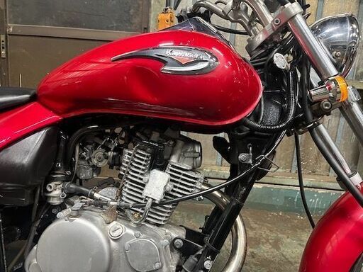 カワサキ エリミネーター125 2008年式 BN125A キャブ車 赤 エンジン