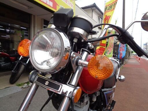 NO.4677　ＧＮ１２５Ｈ　空冷4サイクル単気筒エンジン　ギヤポジションインジケーター　リヤキャリア付き　レッド　☆彡