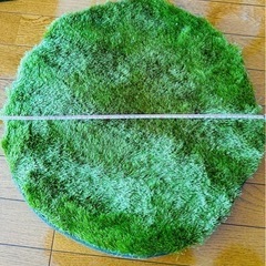 芝生 カーペット ラウンド 丸型 ラグ grass rug B-...