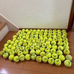 0円　中古　硬式テニスボール107個