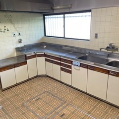 キッチン システム ユニット 昭和レトロ　L型