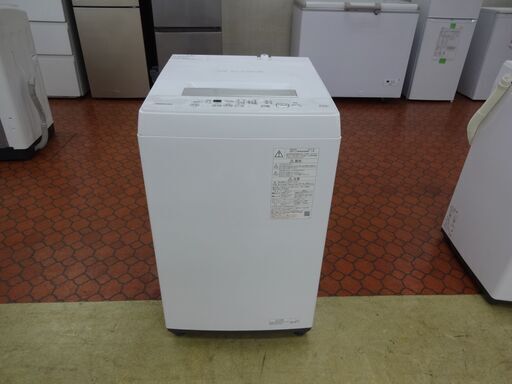 ID 344853　洗濯機　東芝　4.5K　２０２１年製　AW-45M9（W)