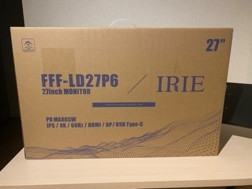 ほぼ未使用⭐︎モニター27インチIPS 4K PD65w + モニターアーム