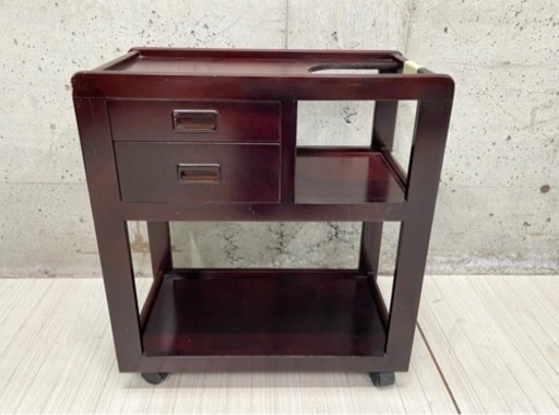 キツツキ キッチンワゴン キャスター付き 飛騨家具 ティーワゴン