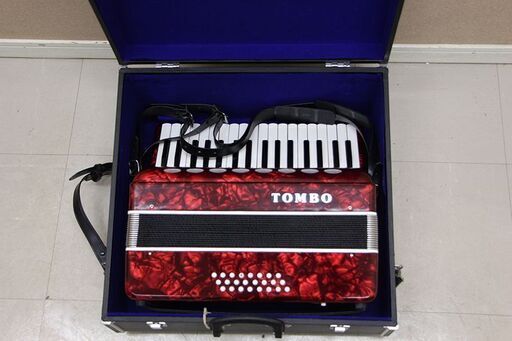 TOMBO トンボ 楽器 アコーディオン No.241 TEEL REEDS ハードケース付き (P1605yxY)