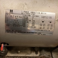 モーターとプーリーセット