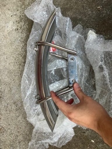 SR400用チャックボックス製ショートフロントフェンダー
