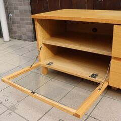 【トットちゃん 】無印良品　タモ材　テレビボード 無印良品 MUJI タモ材TVボードキャビネット買取のアドア東京