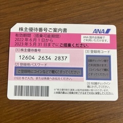 【お値下げ】ANA株主優待券×1枚
