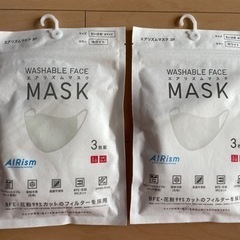 マスク　ユニクロ　エアリズム3枚×2セット　6枚