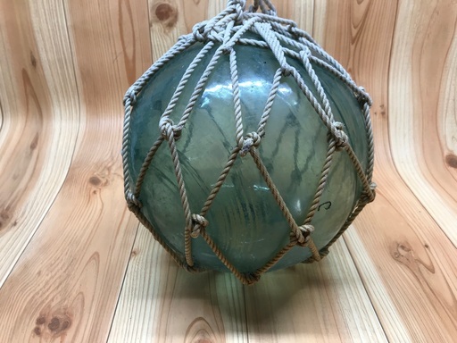 ガラス玉　浮き玉　36cm 海の守り神　インテリア　縁起物　黄緑色×ブラック ガラス玉 浮き玉 36cm 海の守り神 インテリア 縁起物 ベージュ-当店