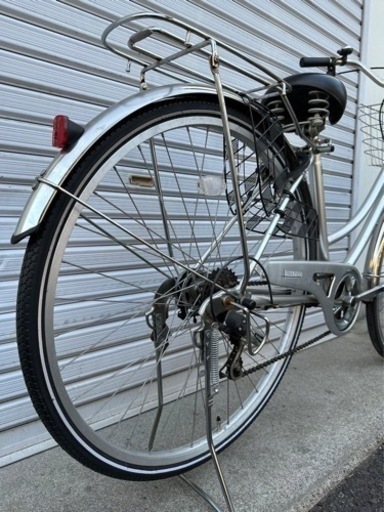 ☆前後タイヤ新古品☆ 27型軽快車 防犯登録料込‼︎