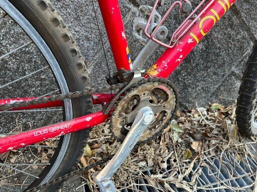 ルイガノ シティバイク MTB 26インチ 中古 赤 走行可能 LOUIS