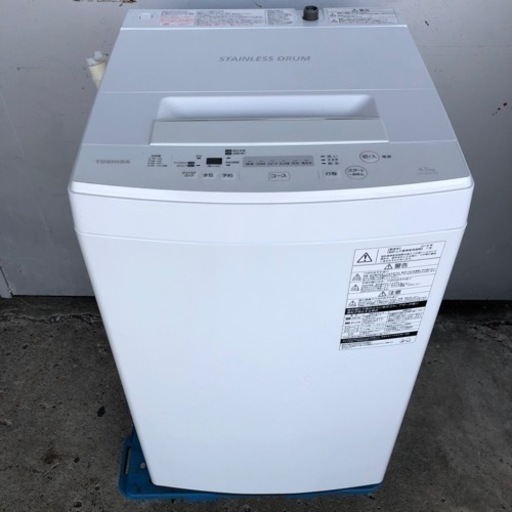 配達応談 2018年 東芝 4.5kg 全自動洗濯機 AW-45M5
