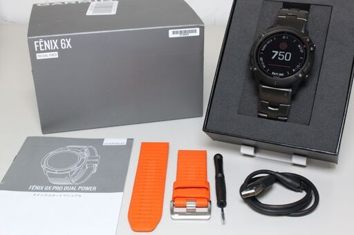 GARMIN/fenix 6X Pro Dual Power/GPSスマートウォッチ ④