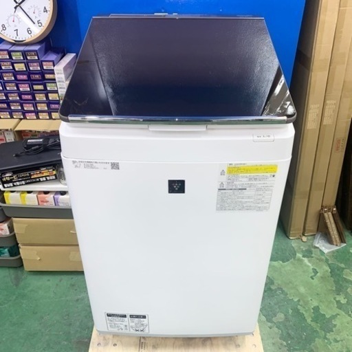 ⭐️SHARP⭐️全自動洗濯乾燥機　2018年　10kg 超音波ウォッシャー　大阪市近郊配送無料