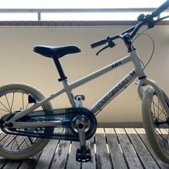 【値下げ】子供用ブランド自転車　ルイガノ　白　16インチ　ヘルメ...