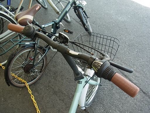 MYPAUAS　マイパラス　折りたたみ自転車　20インチ　MF-206　6段変速　カゴ付き