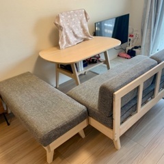 【美品】IKEA ダイニングソファセット ハルヴダン