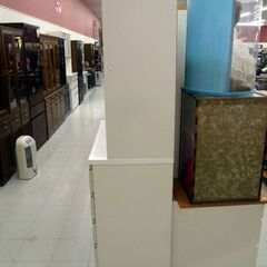 レンジボード 幅100cm×奥行50cm×高さ205.5cm キッチンボード 食器棚 キッチン収納 ホワイト系 収納家具 苫小牧西店