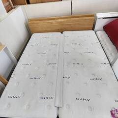 【愛品倶楽部柏店】ニトリ クイーンベッド 分割マットレス 引出し付フレーム