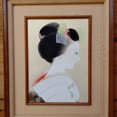 富美改め　倉田扶美枝画伯　「舞妓」日本画