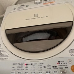 TOSHIBA 洗濯機　6kg