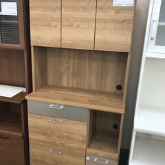 ☆ジモティ割あり☆ TMモデロ 食器棚 ブラウン H182×W89×D43 クリーニング