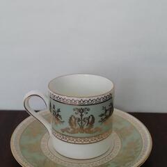 ウェッジウッド　コロンビアセージグリーン　デミタスカップ　6客セット