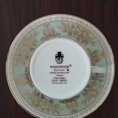 ウェッジウッド　コロンビアセージグリーン　デミタスカップ　6客セット