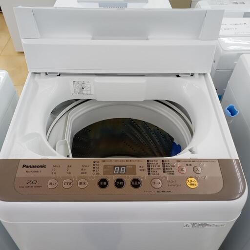 ★ジモティ割あり★ Panasonic 　洗濯機 7kg 18年製 動作確認／クリーニング済み OJ855