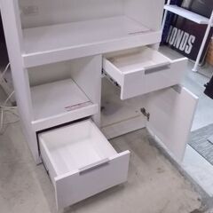 ニトリ ミドルレンジボード 幅80cm 木目模様 ホワイト系 白色系 ダリア 