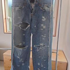 ドルチェ＆ガッバーナ　ベッカムデニム ダメージ加工　クラッシュ