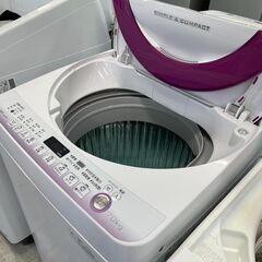 洗濯機の分解クリーニング行っています！配送設置込み③　シャープ7...