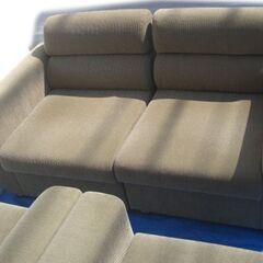 ---お取引中---応接ソファセット 1人掛け×２客+セパレート2人掛けソファ☆札幌市限定配送OR札幌市白石区店頭引取りOK/藻岩倉庫