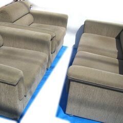 ---お取引中---応接ソファセット 1人掛け×２客+セパレート2人掛けソファ☆札幌市限定配送OR札幌市白石区店頭引取りOK/藻岩倉庫