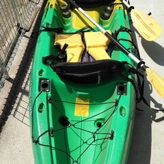 2人乗りシーカヤック　オール、ライフジャケット、シート付です。