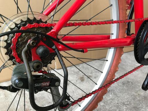 福岡）福岡市東区より ｸﾛｽﾊﾞｲｸ 現状品 コカ・コーラ 赤 日本コカ