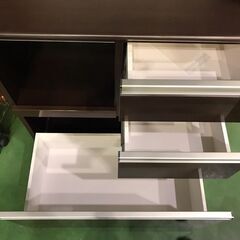 【愛品館八千代店】松田家具　2枚扉キッチンボード　ブルワーレンジ