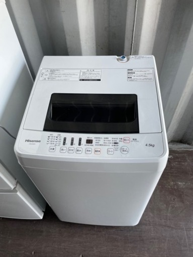 No.1682 ハイセンス　4.5kg洗濯機　2017年製　分解清掃済み　近隣配送無料