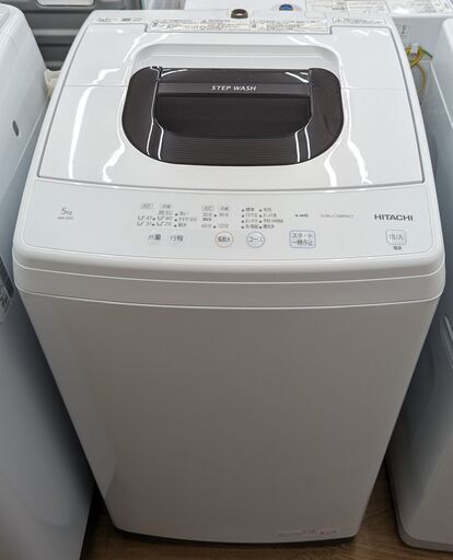 HITACHI 5kg洗濯機 NW-50G 2021年製　ag-ad187