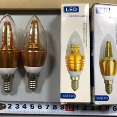 キャンドル型LED電球（2個あります）【口金のサイズに注意】
