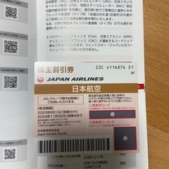 【ネット決済・配送可】JAL 株主優待券