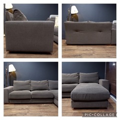 ☑️メル売約済　超極上マルイチセーリング30万左右切替可　高級フェザーコーナーソファー