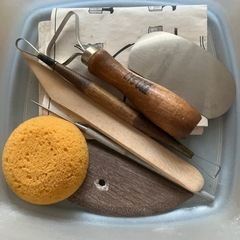 陶芸用道具と彫刻刀
