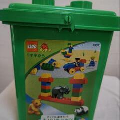 【おまけ付】　LEGO　レゴブロック　デュプロ　みどりのバケツ
