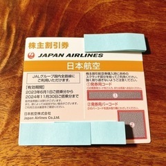 【早い者勝ち！】JAL 株主割引券【5枚】+旅行商品割引券冊子【1冊】